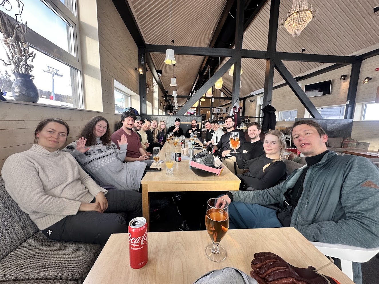 Team afterski at Ripan