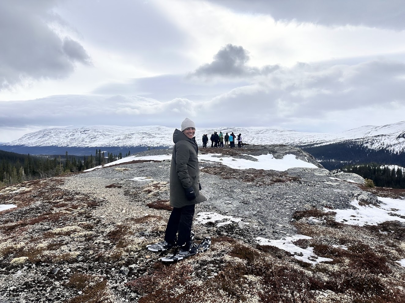 Snowshoes on the mountain